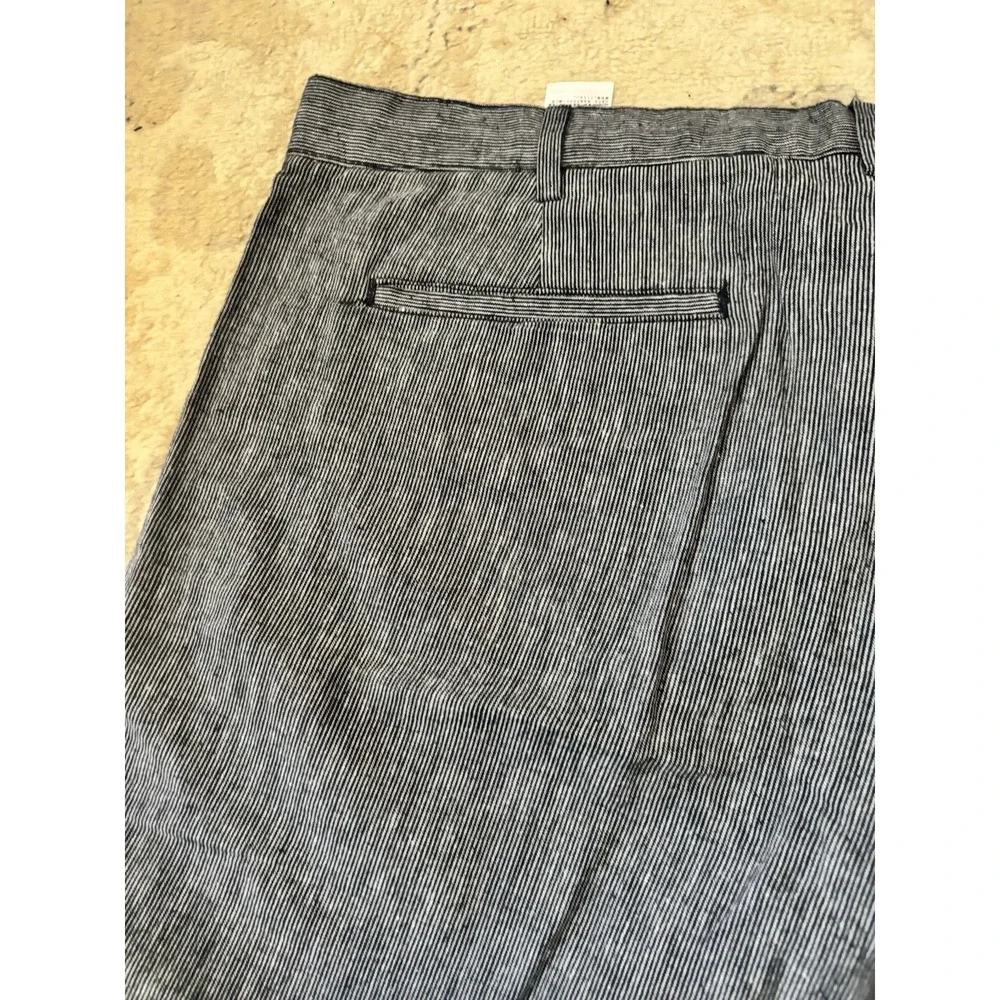 Banana Republic Linen blend‎ Shorts Mens 38x9 Navy Preppy Resort Vacation
